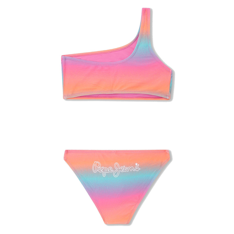 BIKINI ASIMÉTRICO COLORES PASTEL NIÑA PEPE JEANS MAUVETY