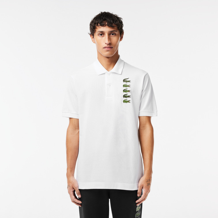 POLO HOMBRE  LACOSTE CHEMISE COL BORD-COTES MANCHES