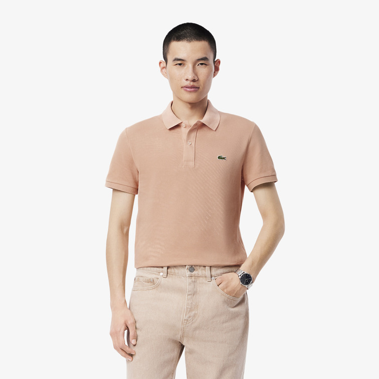 POLO HOMBRE  LACOSTE CHEMISE COL BORD-COTES MANCHES