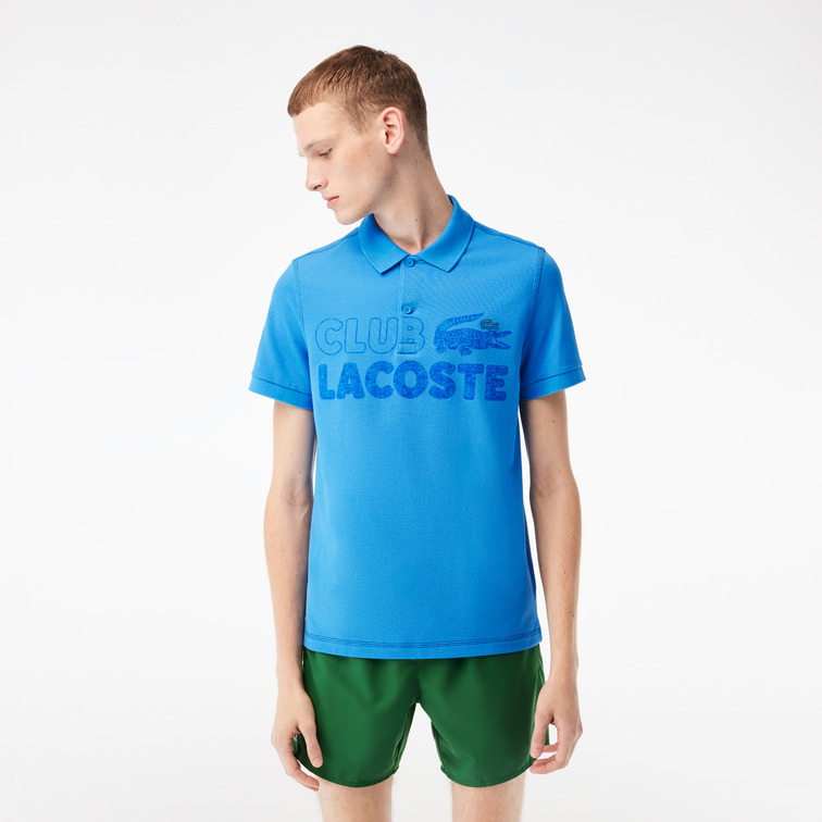 POLO ESTAMPADO EN ALGODÓN ECOLÓGICO HOMBRE LACOSTE