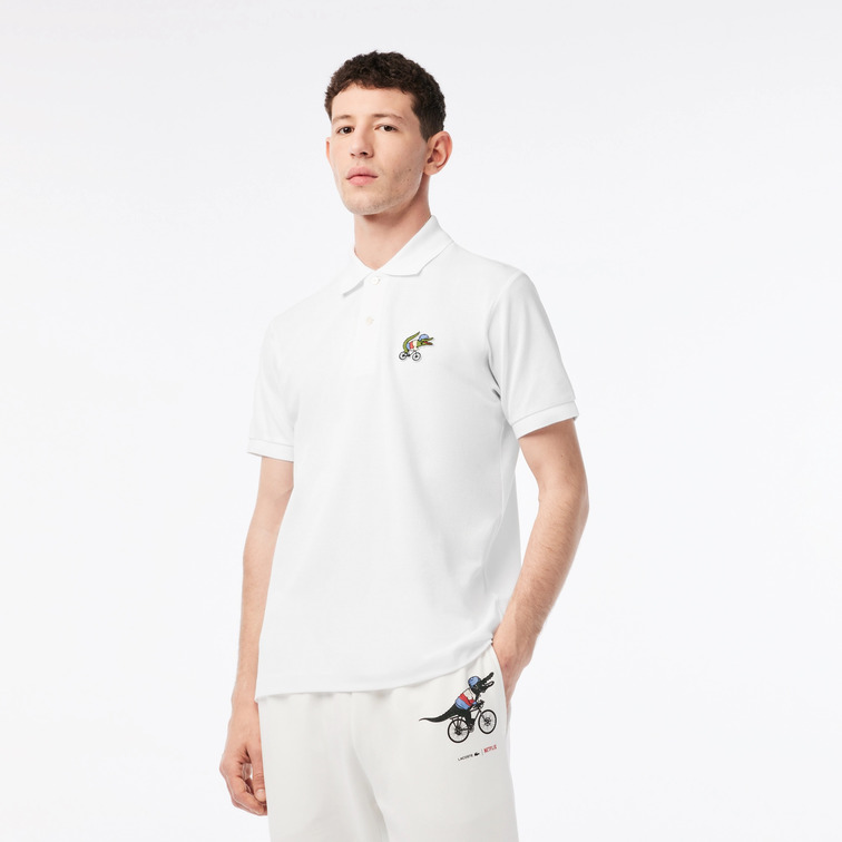 POLO EN ALGODÓN ECOLÓGICO HOMBRE LACOSTE X NETFLIX