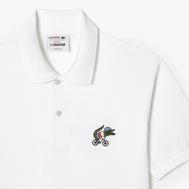 POLO EN ALGODÓN ECOLÓGICO HOMBRE LACOSTE X NETFLIX