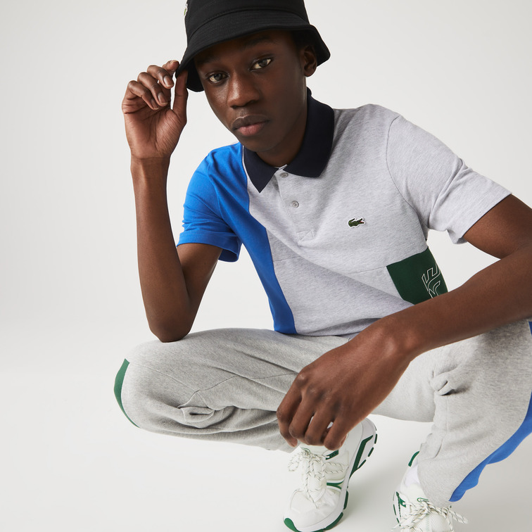 POLO EN ALGODÓN STRETCH CON DISEÑO COLOR BLOCK HOMBRE LACOSTE