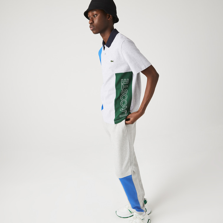 POLO EN ALGODÓN STRETCH CON DISEÑO COLOR BLOCK HOMBRE LACOSTE