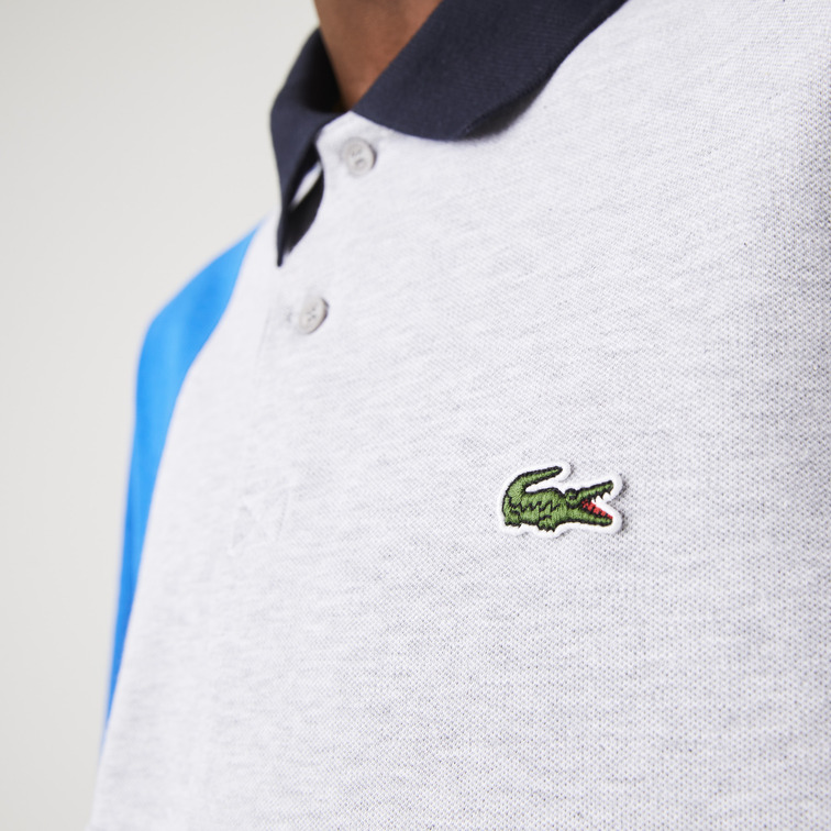 POLO EN ALGODÓN STRETCH CON DISEÑO COLOR BLOCK HOMBRE LACOSTE