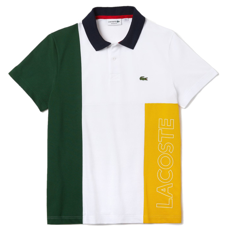 POLO EN ALGODÓN STRETCH CON DISEÑO COLOR BLOCK HOMBRE LACOSTE