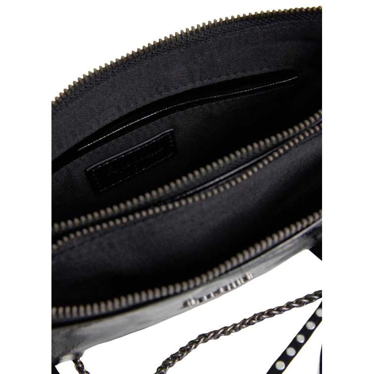 BANDOLERA EFECTO PIEL MUJER PEPE JEANS CON FLECOS