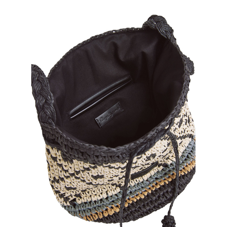 BOLSO BUCKET DE PAJA MUJER PEPE JEANS XIMENA