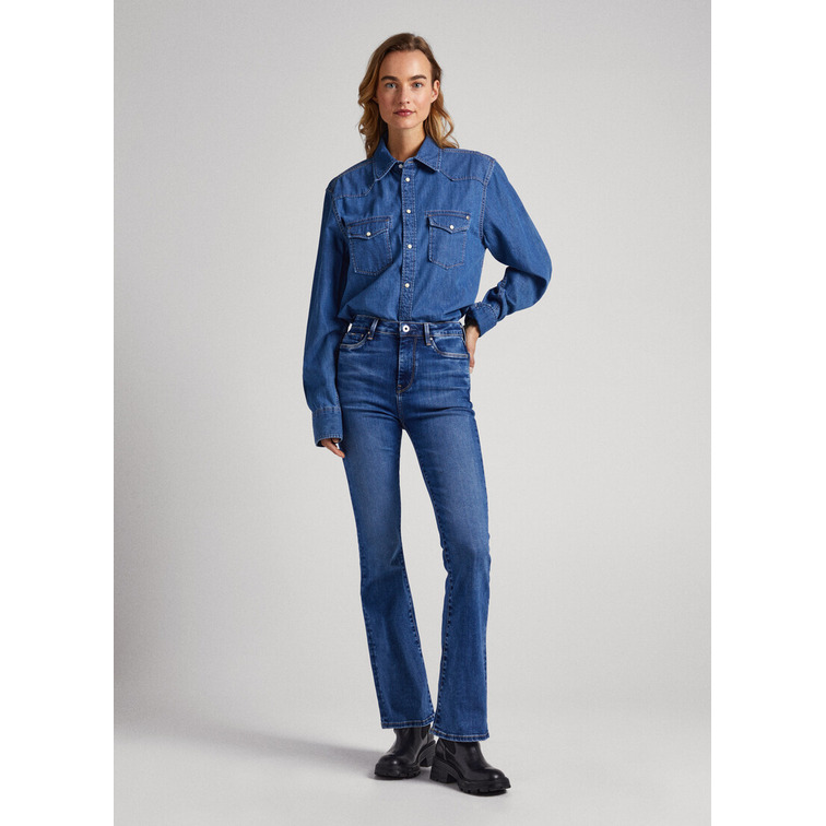 VAQUERO ACAMPANADO MUJER PEPE JEANS DION - Korner