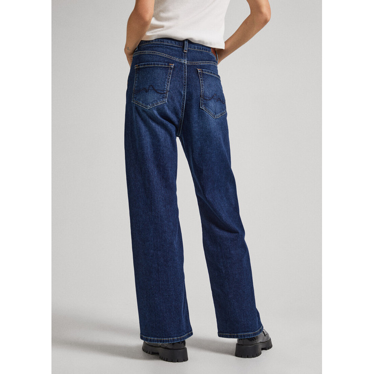 PANTALON VAQUERO PEPE JEANS MUJER BLANCO LEXA SKY HIGH