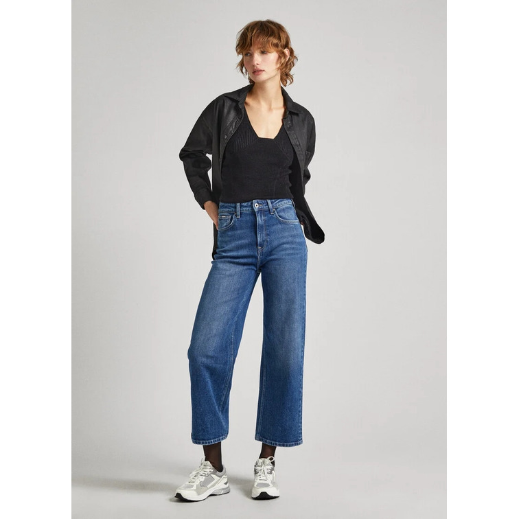 VAQUERO MUJER  PEPE JEANS WIDE LEG JEANS UHW