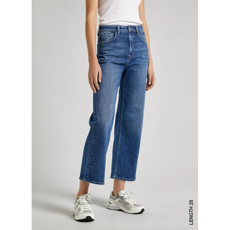 VAQUERO MUJER  PEPE JEANS WIDE LEG JEANS UHW