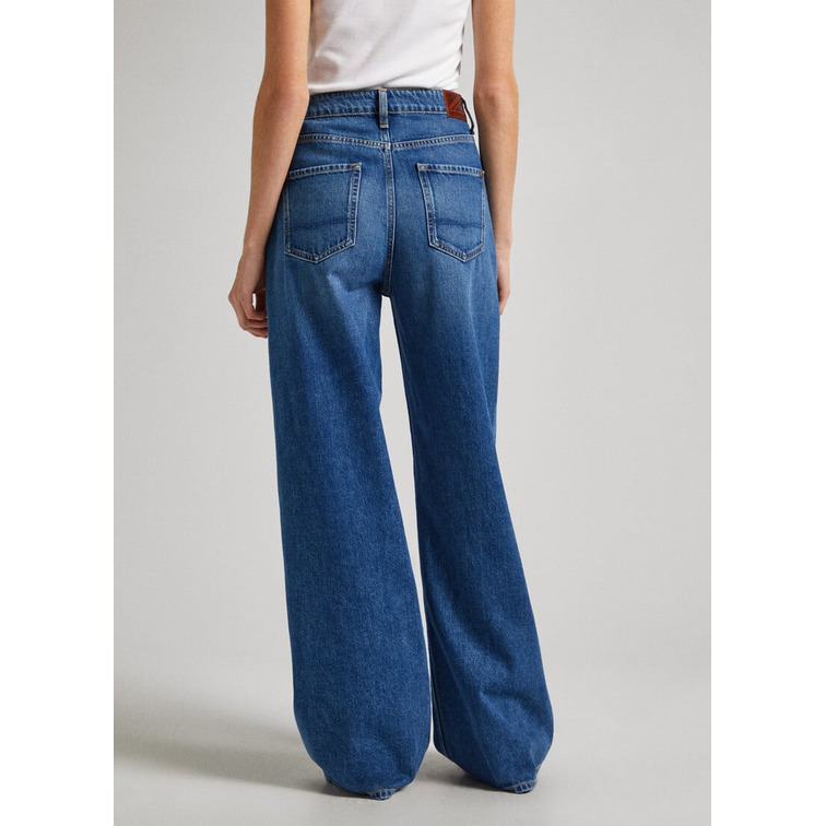 VAQUERO MUJER  PEPE JEANS WIDE LEG JEANS UHW UTILITY