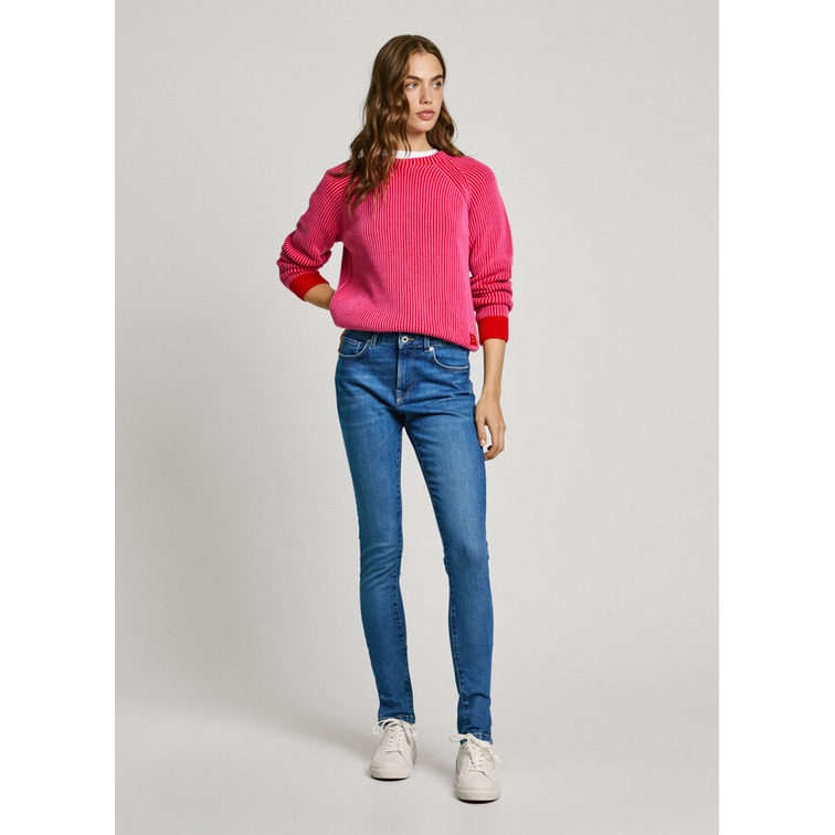 VAQUERO MUJER PEPE JEANS REGENT FIT SKINNY TIRO MEDIO
