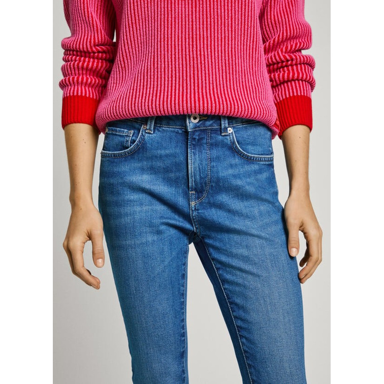 VAQUERO MUJER PEPE JEANS REGENT FIT SKINNY TIRO MEDIO