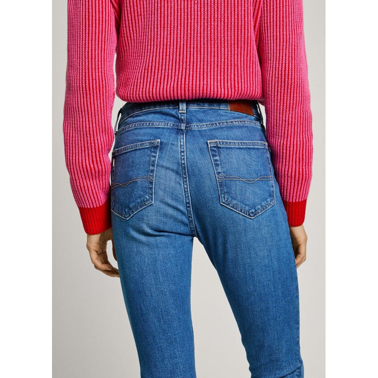 VAQUERO MUJER PEPE JEANS REGENT FIT SKINNY TIRO MEDIO