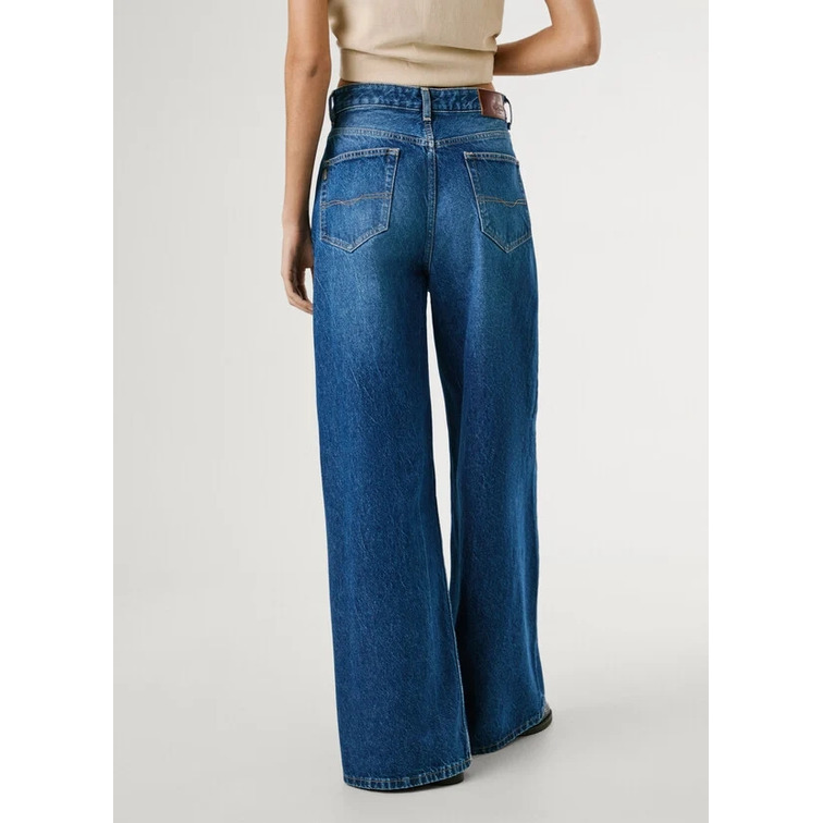 VAQUERO MUJER  PEPE JEANS WIDE LEG JEANS UHW JAIMY