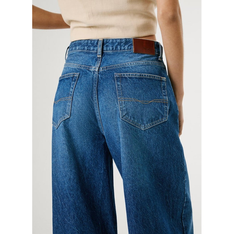 VAQUERO MUJER  PEPE JEANS WIDE LEG JEANS UHW JAIMY
