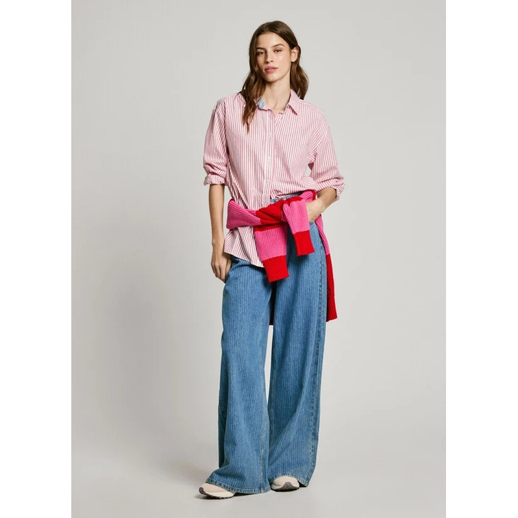 VAQUERO ANCHO MUJER PEPE JEANS TIRO ALTO