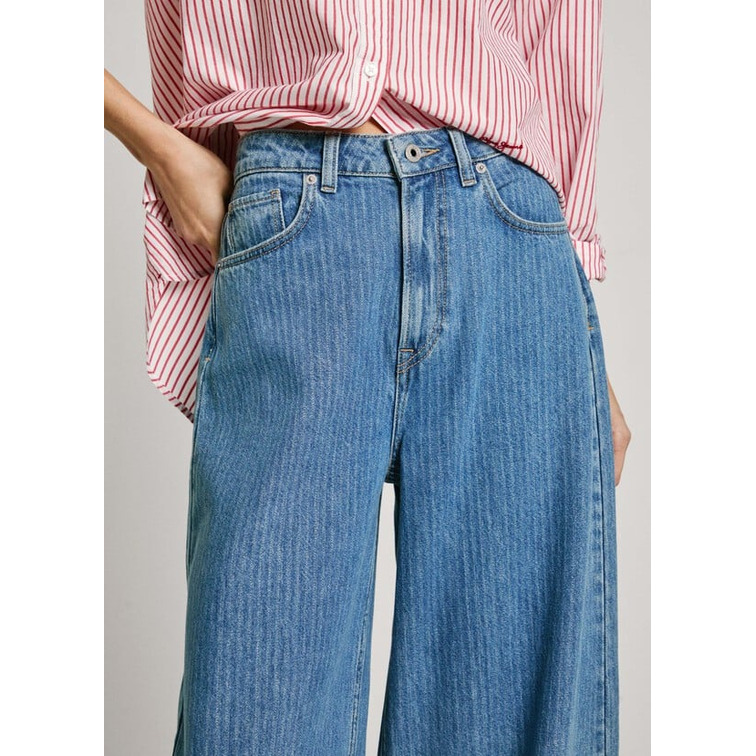 VAQUERO ANCHO MUJER PEPE JEANS TIRO ALTO