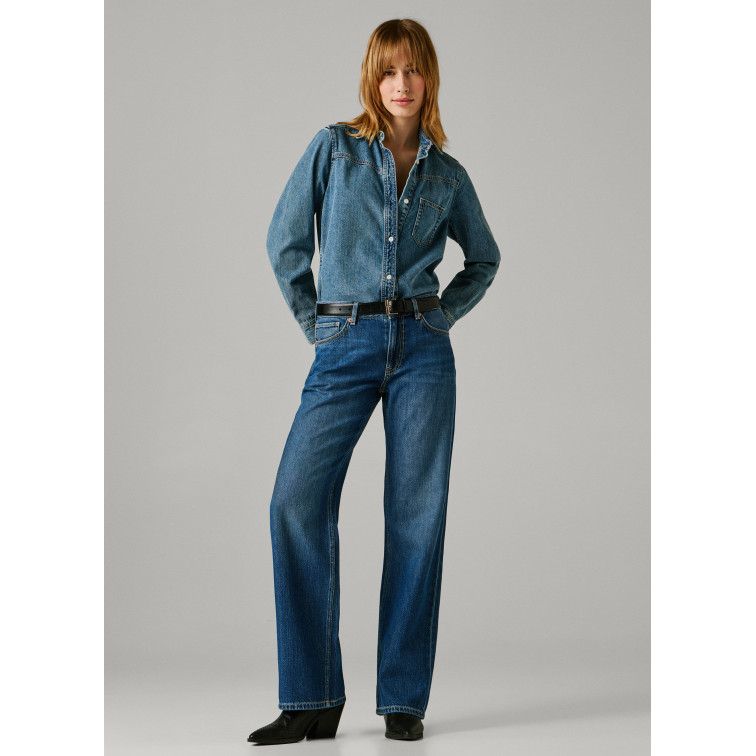 VAQUERO MUJER  PEPE JEANS LOOSE ST JEANS LW NICKY