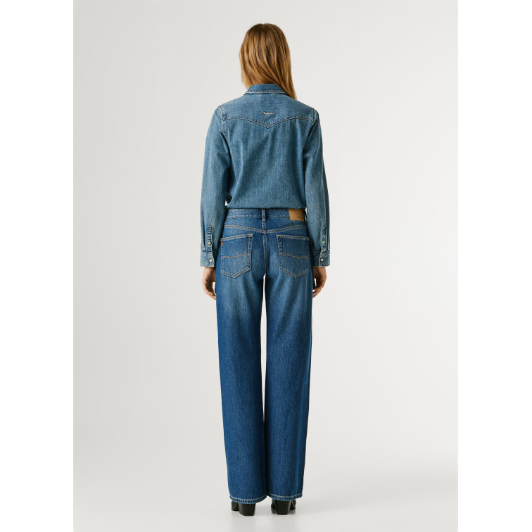 VAQUERO MUJER  PEPE JEANS LOOSE ST JEANS LW NICKY