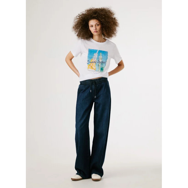 VAQUERO MUJER  PEPE JEANS LOOSE JOGGER MW EVA