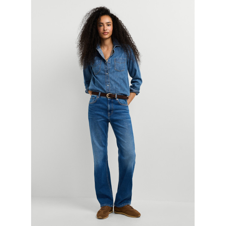 VAQUERO MUJER  PEPE JEANS STRAIGHT JEANS MW ARROW