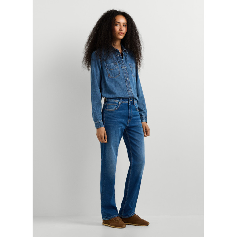 VAQUERO MUJER  PEPE JEANS STRAIGHT JEANS MW ARROW