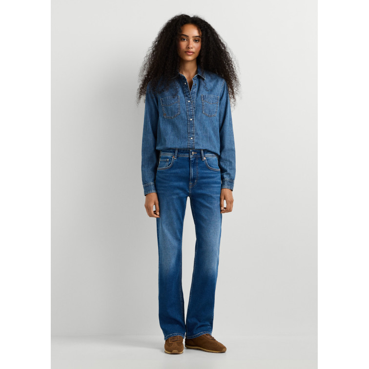 VAQUERO MUJER  PEPE JEANS STRAIGHT JEANS MW ARROW