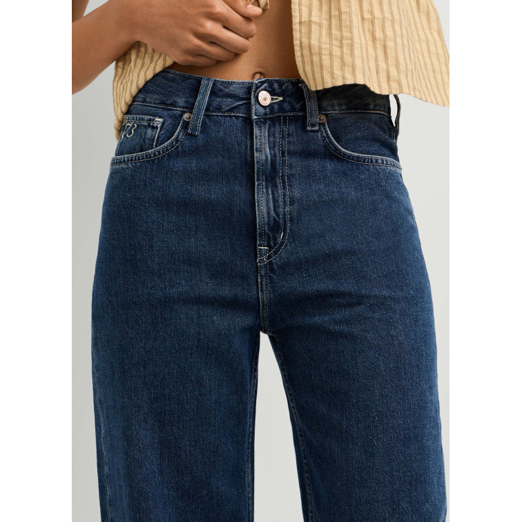 VAQUERO MUJER  PEPE JEANS EDEN HW STRAIGHT DARK STONEWAS