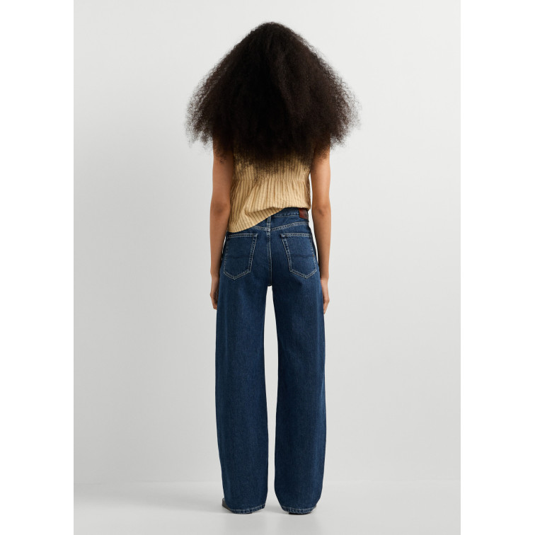 VAQUERO MUJER  PEPE JEANS EDEN HW STRAIGHT DARK STONEWAS