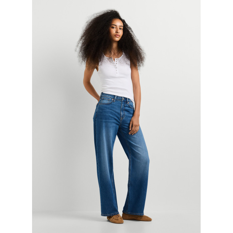 VAQUERO MUJER  PEPE JEANS STRAIGHT JEANS UHW LEXA