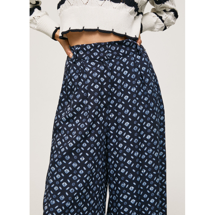 PANTALÓN ANCHO ESTAMPADO PEPE JEANS ELINA