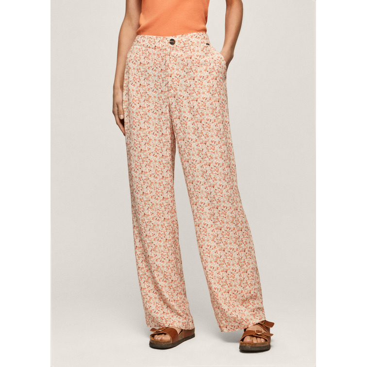 PANTALÓN RECTO ESTAMPADO FLORAL MUJER PEPE JEANS ARLETTE