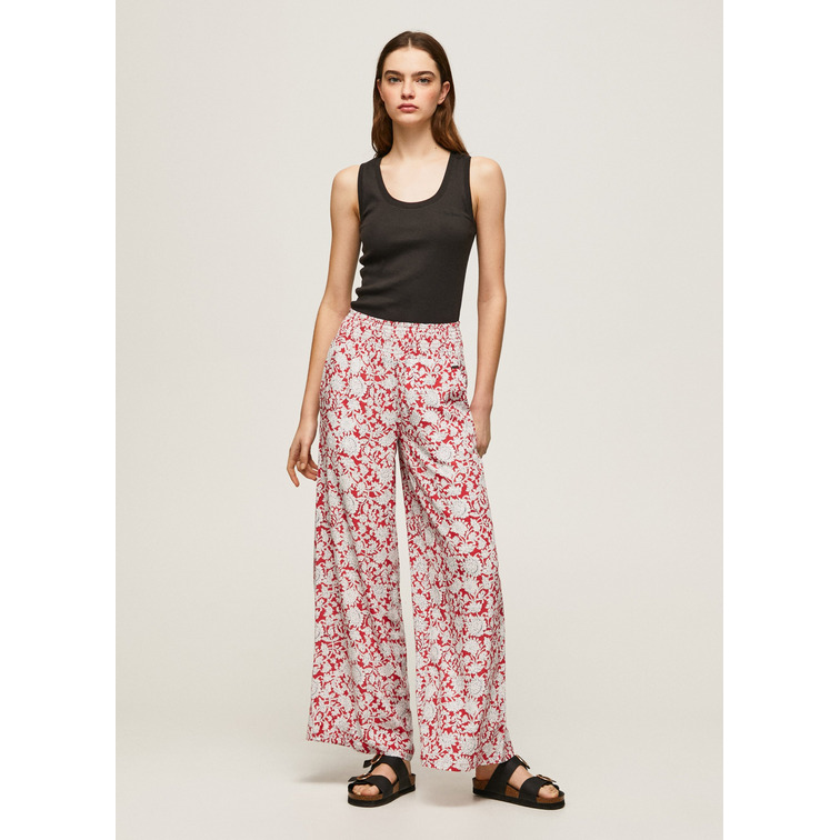 PANTALÓN ANCHO ESTAMPADO FLORAL MUJER PEPE JEANS BIRDY