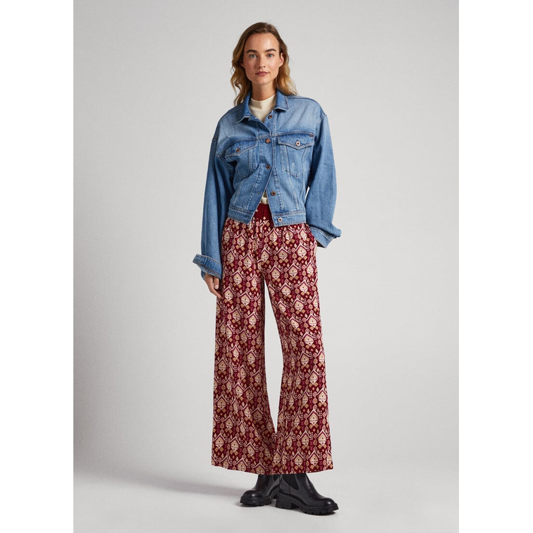 PANTALÓN ESTILO PIJAMA ORNAMENTAL MUJER PEPE JEANS GALYA
