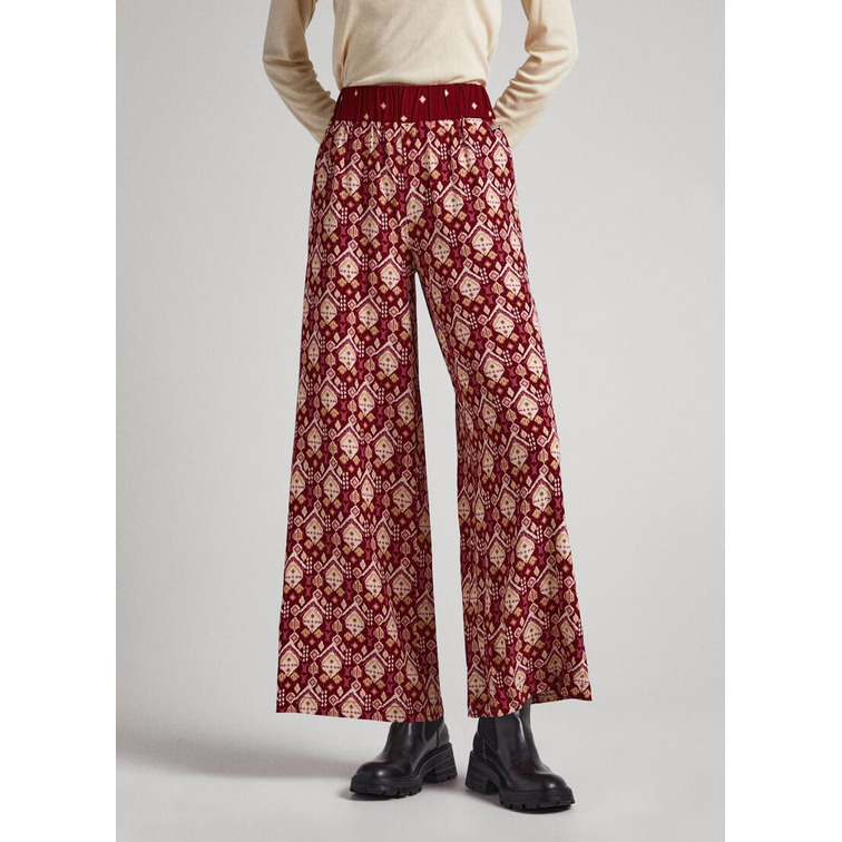 PANTALÓN ESTILO PIJAMA ORNAMENTAL MUJER PEPE JEANS GALYA