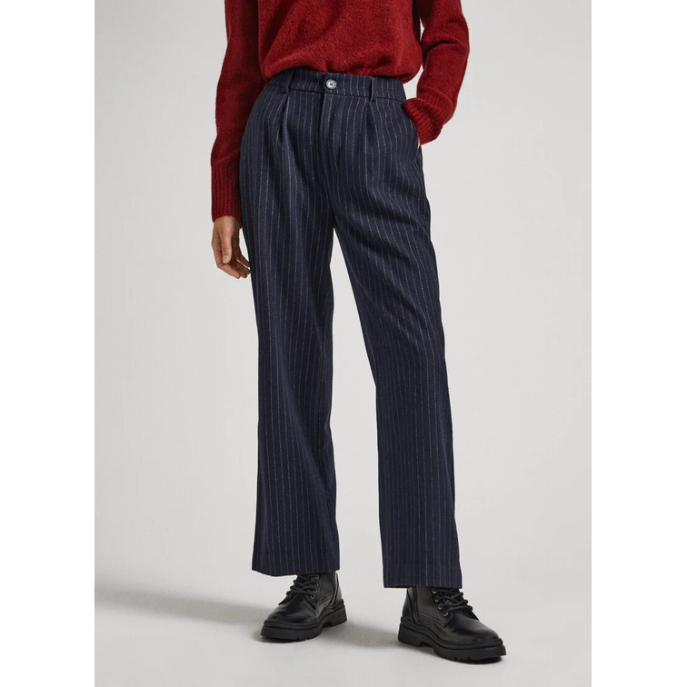 PANTALÓN RECTO RAYA DIPLOMÁTICA MUJER PEPE JEANS RENE