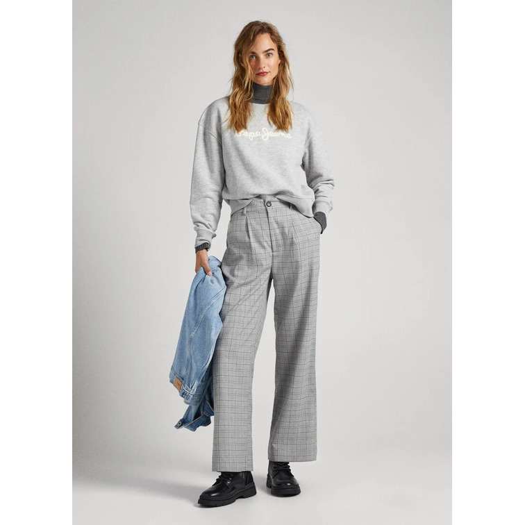PANTALÓN RECTO A CUADROS MUJER PEPE JEANS ROMY