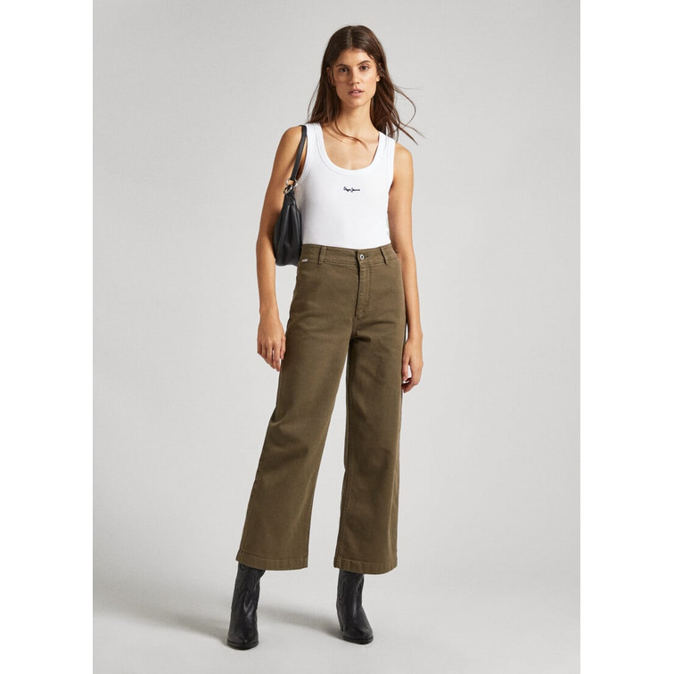 PANTALÓN CULOTTE EN ALGODÓN MUJER PEPE JEANS