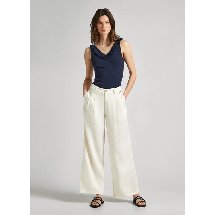 PANTALÓN CULOTTE DE LINO MUJER PEPE JEANS