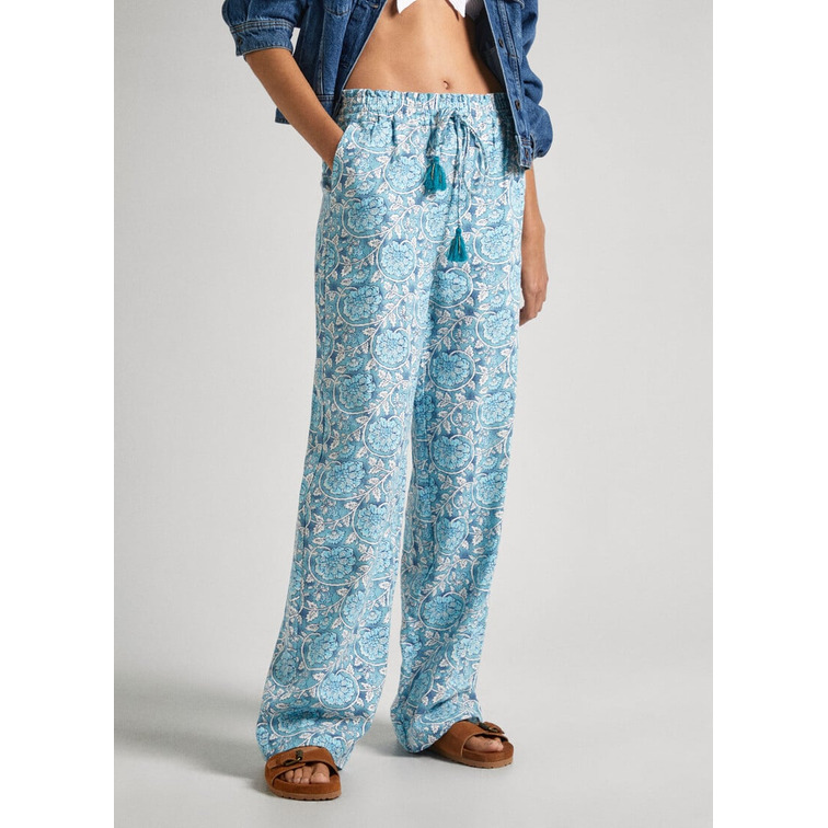PANTALÓN PALAZZO MUJER PEPE JEANS ESTAMPADO FLORAL