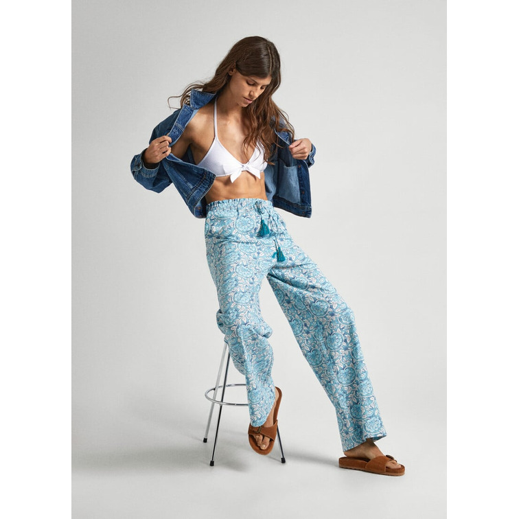 PANTALÓN PALAZZO MUJER PEPE JEANS ESTAMPADO FLORAL