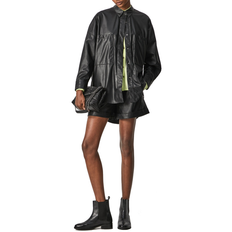 SOBRECAMISA MUJER SÍMIL PIEL PEPE JEANS CARLA