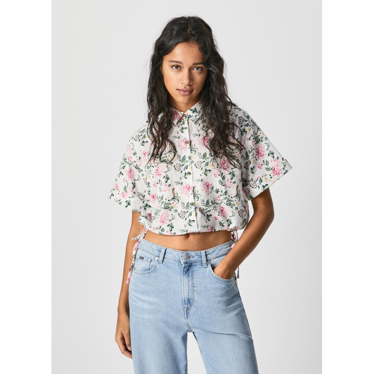 CAMISA CROP ESTAMPADO FLORAL PEPE JEANS LAVINIA