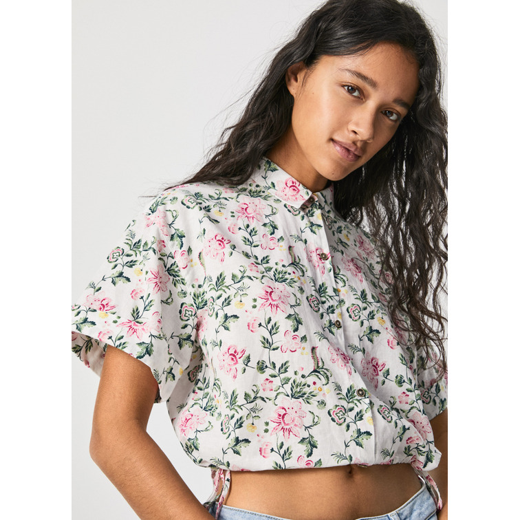 CAMISA CROP ESTAMPADO FLORAL PEPE JEANS LAVINIA