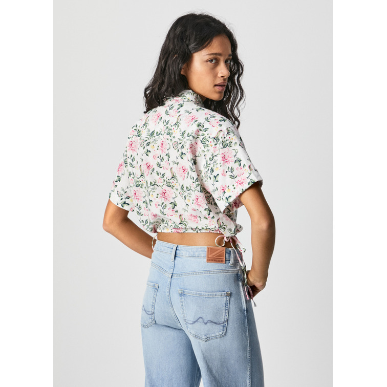 CAMISA CROP ESTAMPADO FLORAL PEPE JEANS LAVINIA