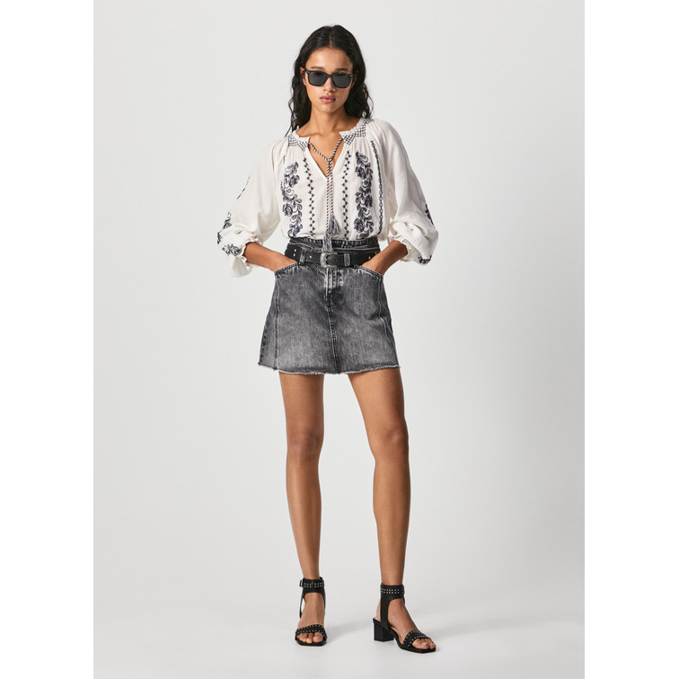 BLUSA BOHO CON BORDADOS PEPE JEANS PIPER
