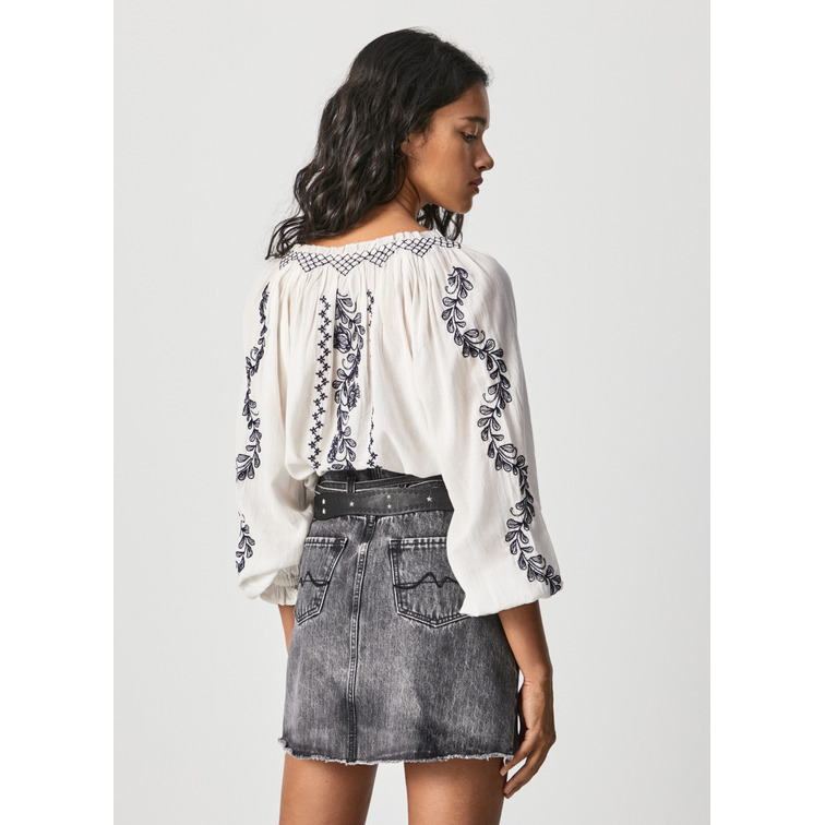 BLUSA BOHO CON BORDADOS PEPE JEANS PIPER